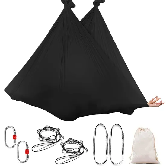 40d Nylon Aerial Swing Hammock Yoga Strap with Carabiners 