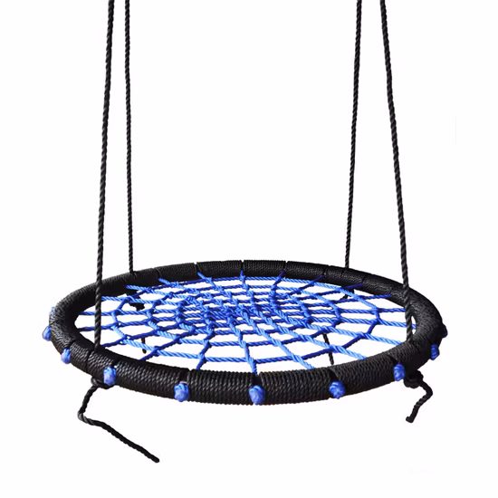 New Arrivals Fully Assemble Saucer Spinning Outdoor Tree Round Rope Spider Web Swing