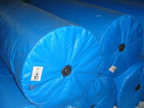GRS SGS Approved Manufacturer High Quality Blue Awning Tend Polyethylene Coated Waterproof Tarp Tarpaulin Plastic PE Woven Fabric 