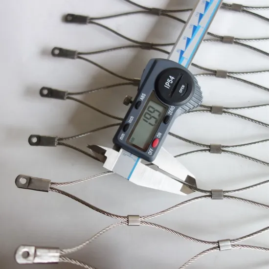 Stainless Steel Flexible Rope Mesh Fencing Protecting Animals X Tend 