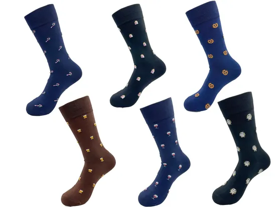 New Tend Factory Wholesale Novelty Crew Dress Socks Patterned Custom Socks Fancy Crew Cute Socks 