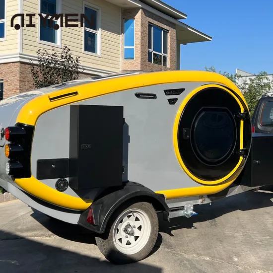 China Camping C Teardrop Campers Towing Camper Van Equipment Vending Travel Trailer 