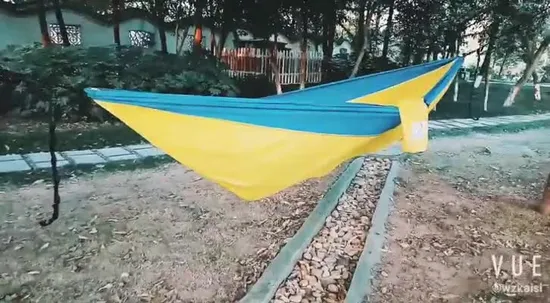Hammock Camping Hammock Nylon Fabric Hammock with Canopy Outdoor Furniture Garden Furniture 